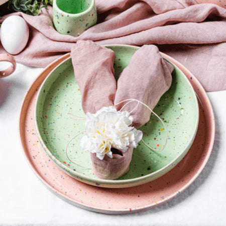 Egg Back Home Pasta Teller Pink 23cm Aufgeweckt