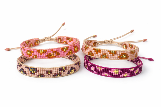 NINI magnifique Perlenarmband breit | verschiedene Farben Aufgeweckt