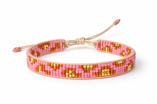 NINI magnifique Perlenarmband breit | verschiedene Farben Aufgeweckt