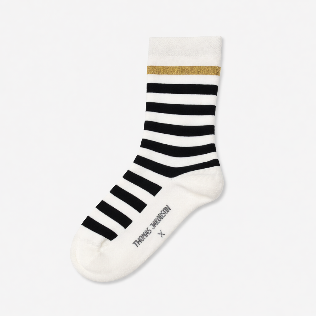 Thomas Jakobson Jubiläumssocken | Plüschsocken Ringel Gold Aufgeweckt