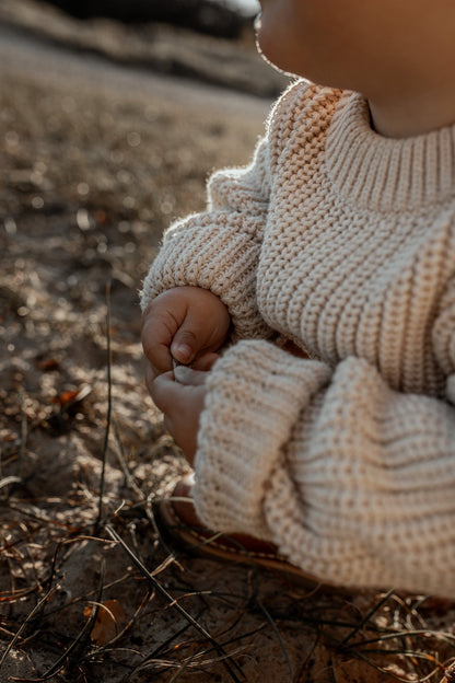 romi. Chunky Knit Sweater | Oat Aufgeweckt