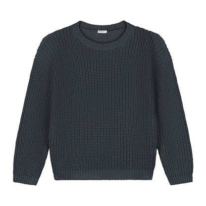 Yuki Kidswear Chunky Knitted Women’s Sweater | Charcoal Aufgeweckt