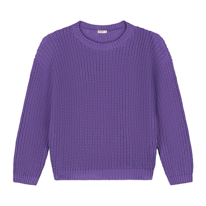 Yuki Kidswear Chunky Knitted Women’s Sweater | Amethyst Aufgeweckt