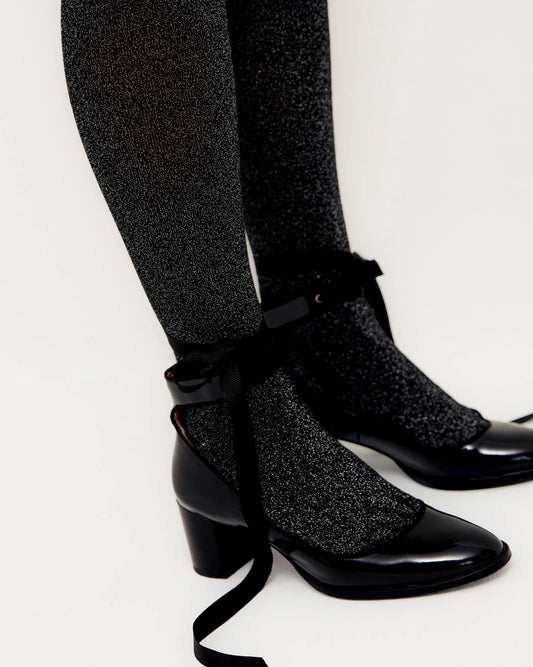Ooley Glitzer Strumpfhose | Electra Black Aufgeweckt