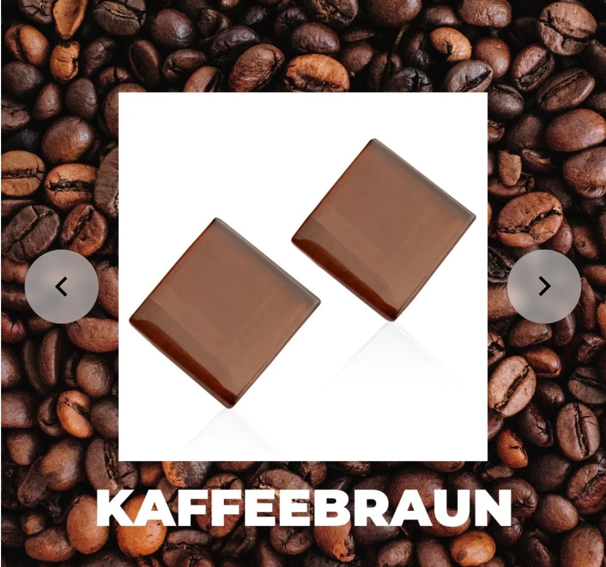 Ohrstecker | Kaffeebraun