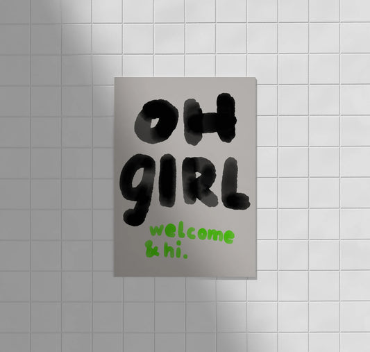 Framboise und Ketchup Karte | oh GIRL welcome & hi Aufgeweckt