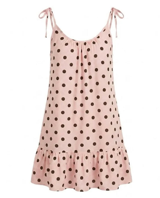 Bazaar Noir Kleid Dots | rosa-braun Aufgeweckt