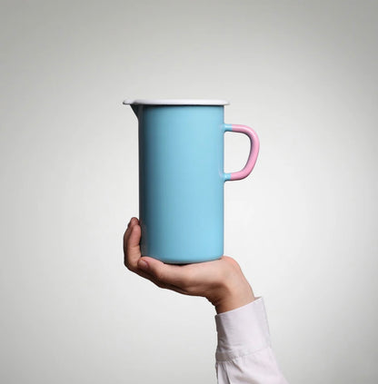 YIV Emaille Krug 1,3L | verschiedene Farben Aufgeweckt