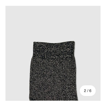 Thomas Jakobson Glitzersocken | schwarz Aufgeweckt