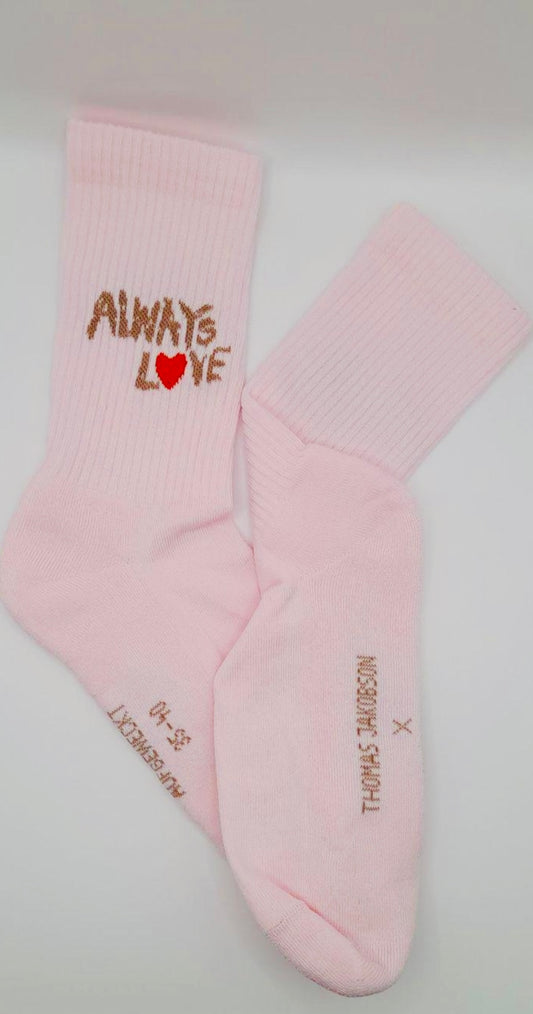 Thomas Jakobson Jubiläumssocken | Always Love Rosa Aufgeweckt