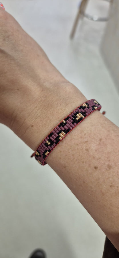 Perlenarmband breit | verschiedene Farben