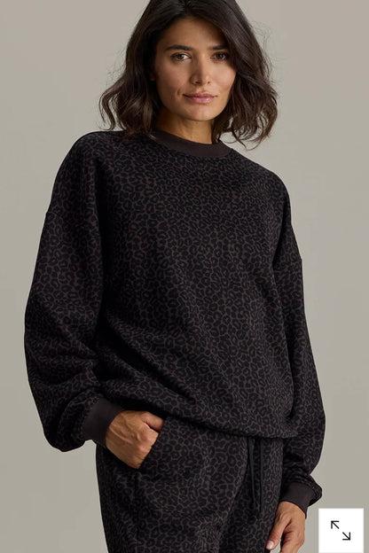Sweater Leo Dark Brown Aufgeweckt