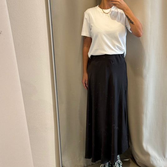 Bazaar Noir Rock Maxi | Shiny Schwarz Aufgeweckt