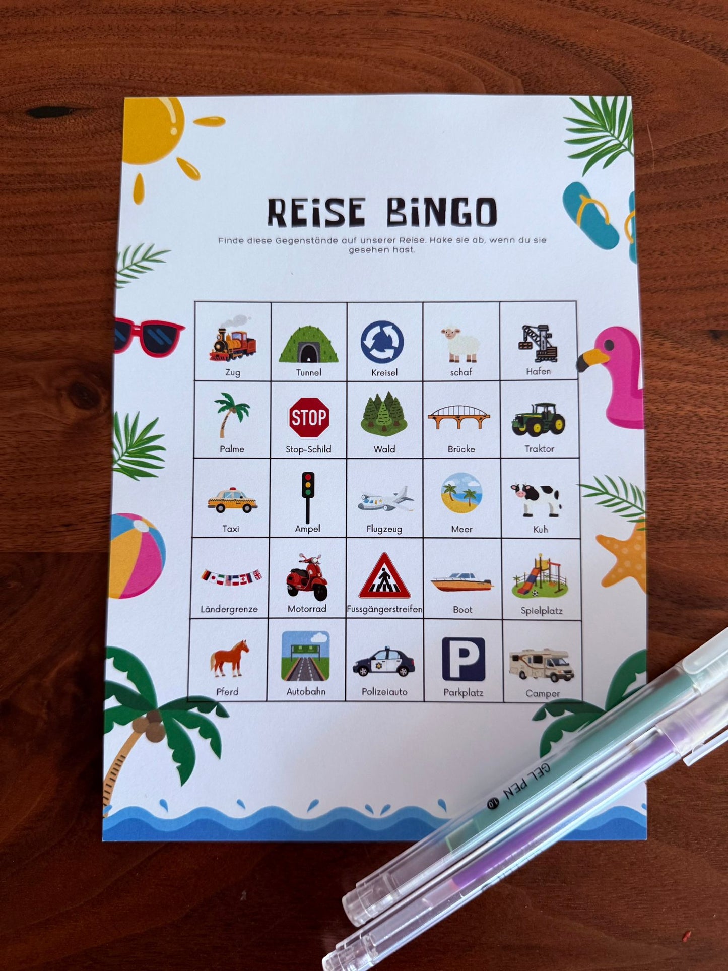 Sommerferien Rätselblock