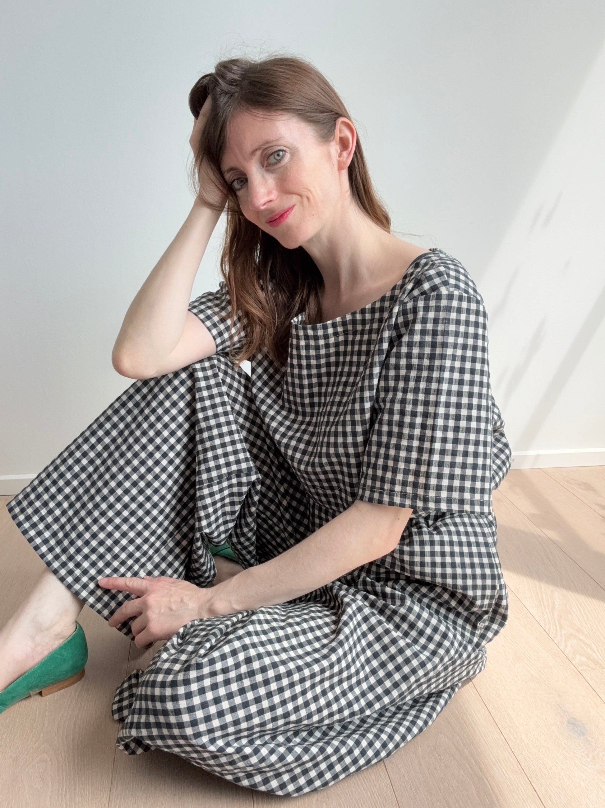 Wild Sparkle Culotte "Vichy Karo" – Schwarz Weiss Aufgeweckt