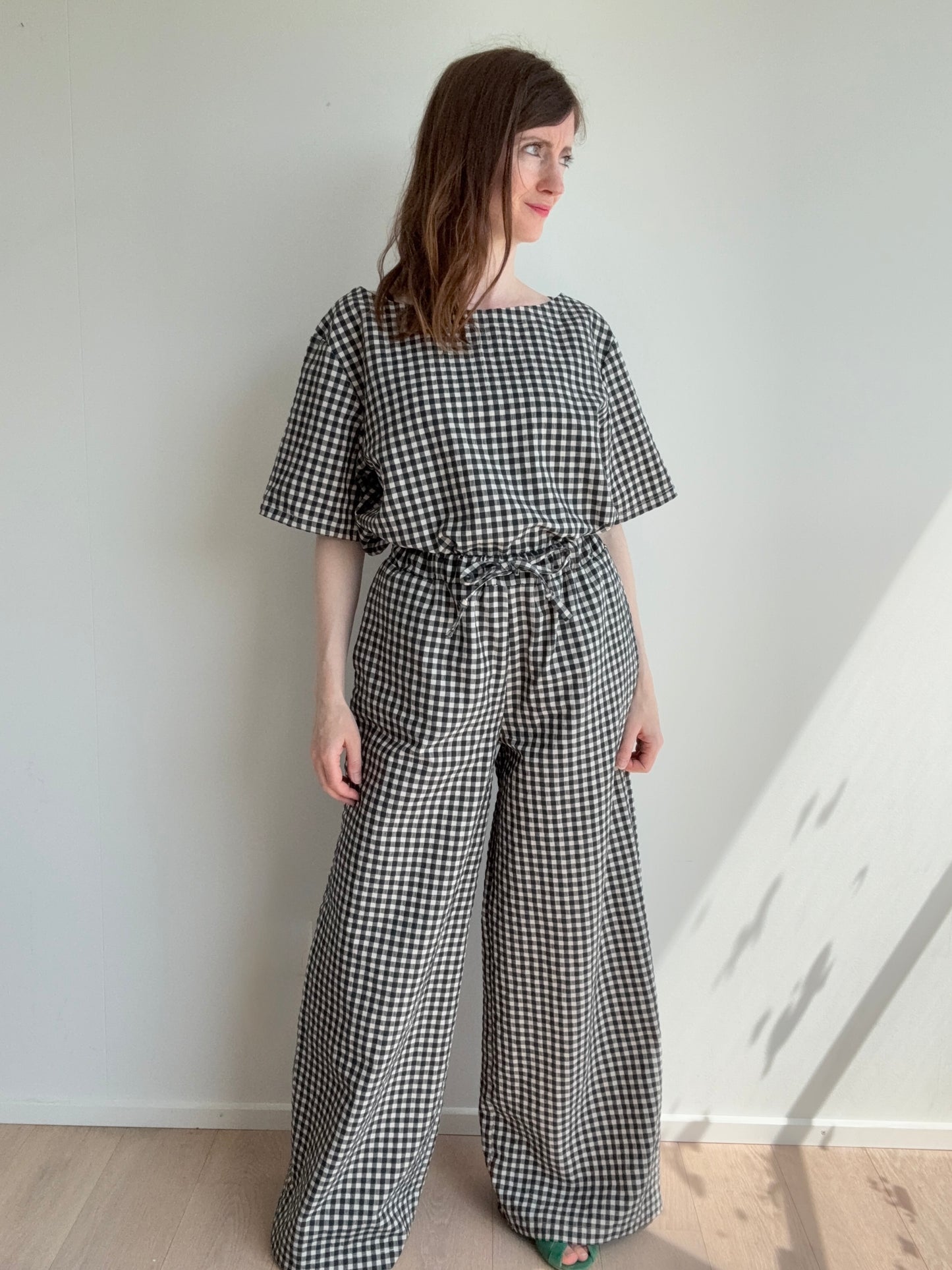 Wild Sparkle Culotte "Vichy Karo" – Schwarz Weiss Aufgeweckt