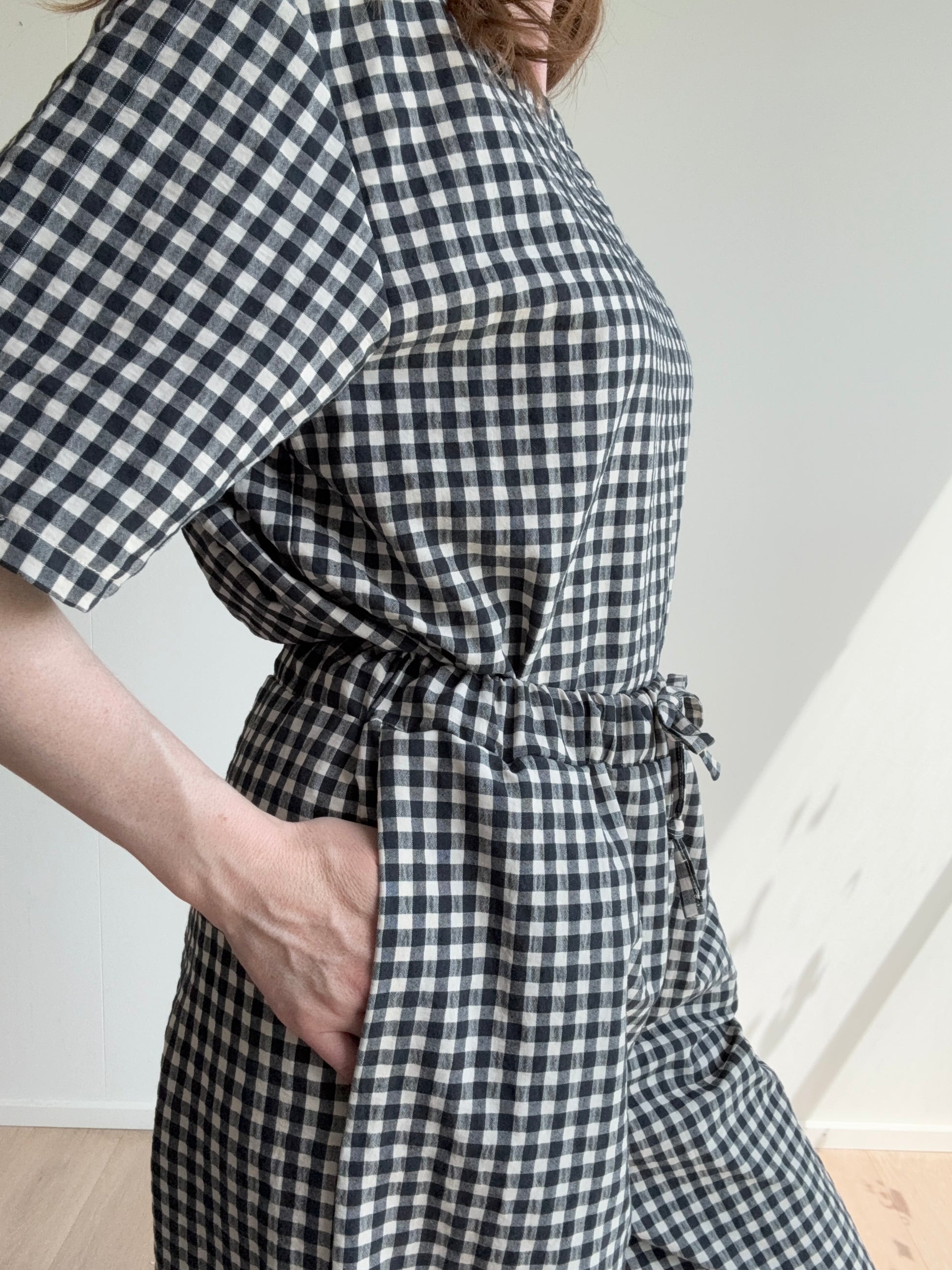 Wild Sparkle Culotte "Vichy Karo" – Schwarz Weiss Aufgeweckt
