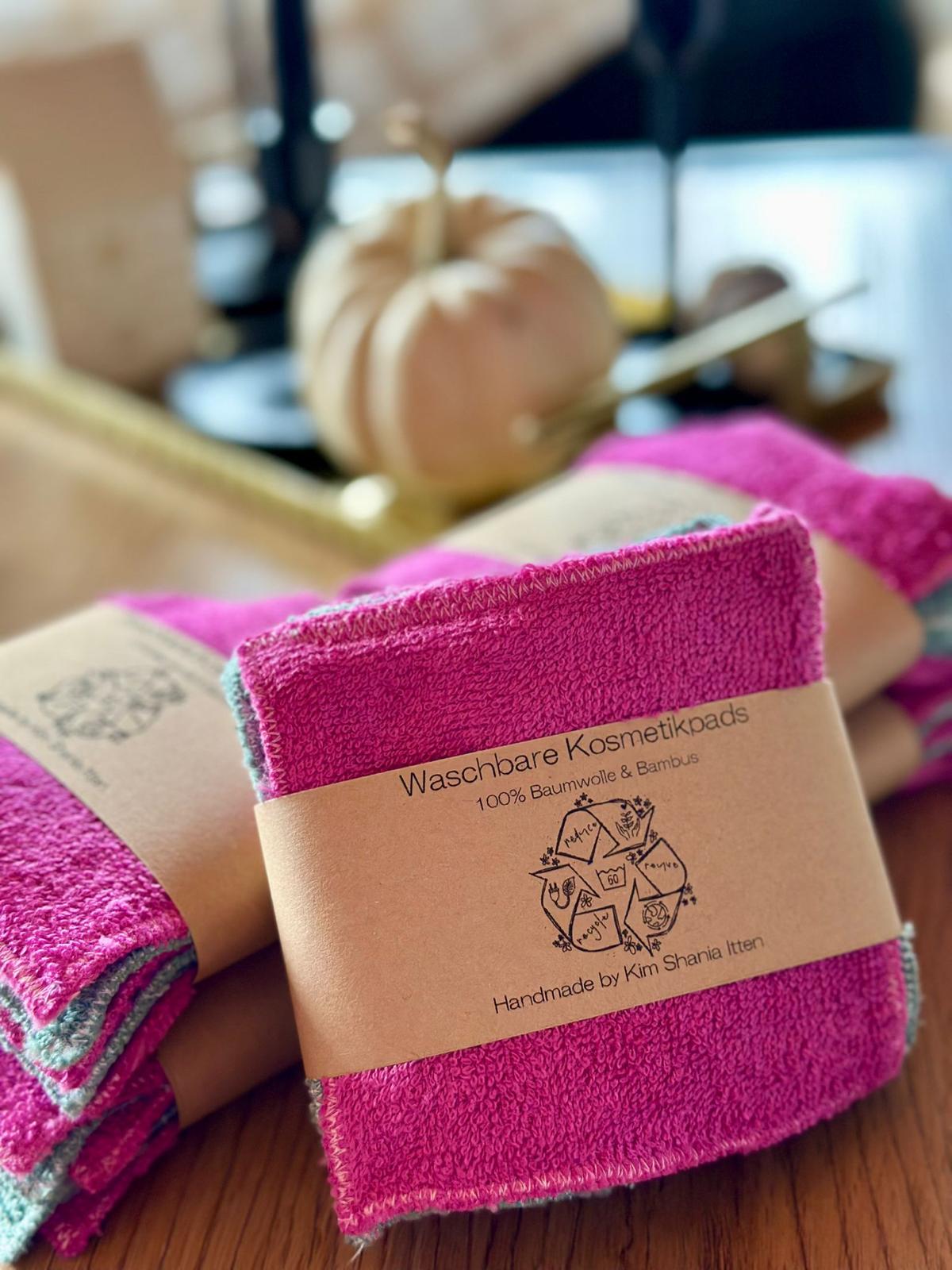 Kim Shania Itten Waschbare Kosmetikpads – Set à 5 Aufgeweckt