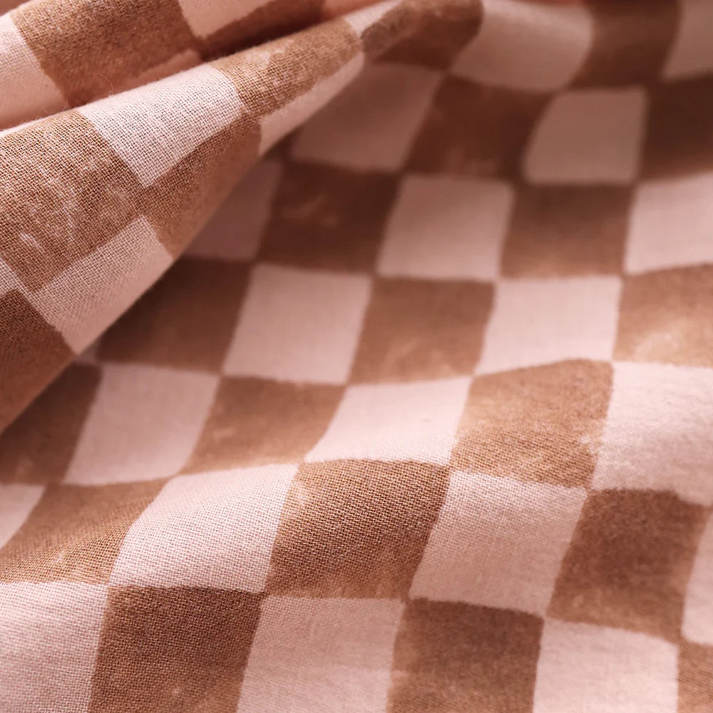 Lili Pepper Mini Foulard 50x50 | check ginger Aufgeweckt