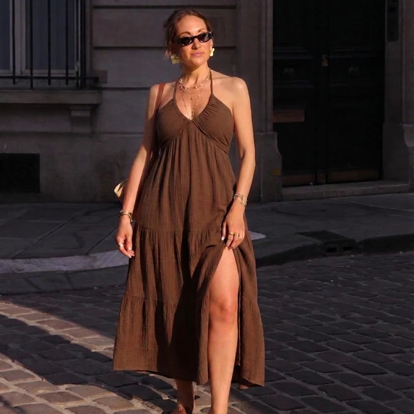 Kleid Sandrine | Braun