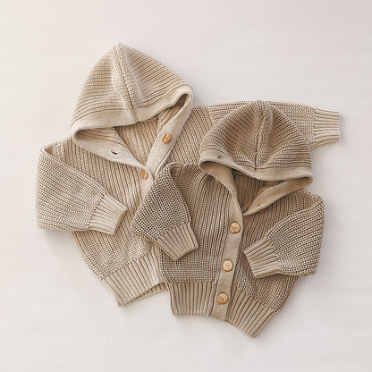 romi. Chunky Knit Cardigan | Oat Aufgeweckt