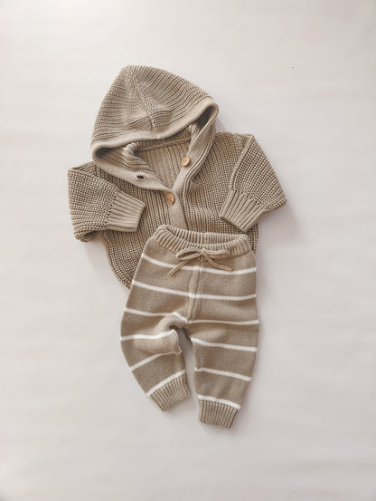 romi. Chunky Knit Cardigan | Sand Aufgeweckt