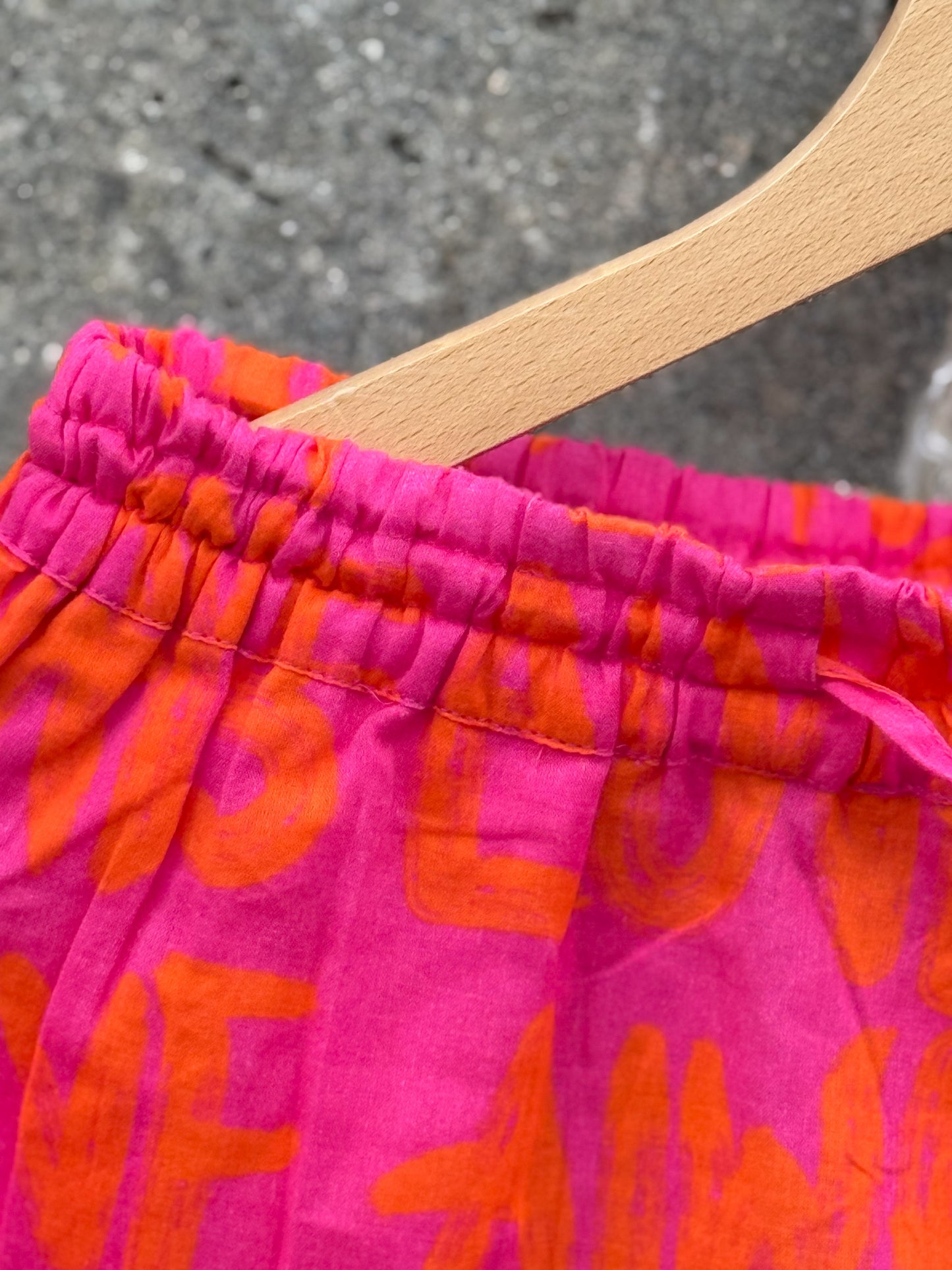 Chaaval Pyjama Orange auf Pink Aufgeweckt