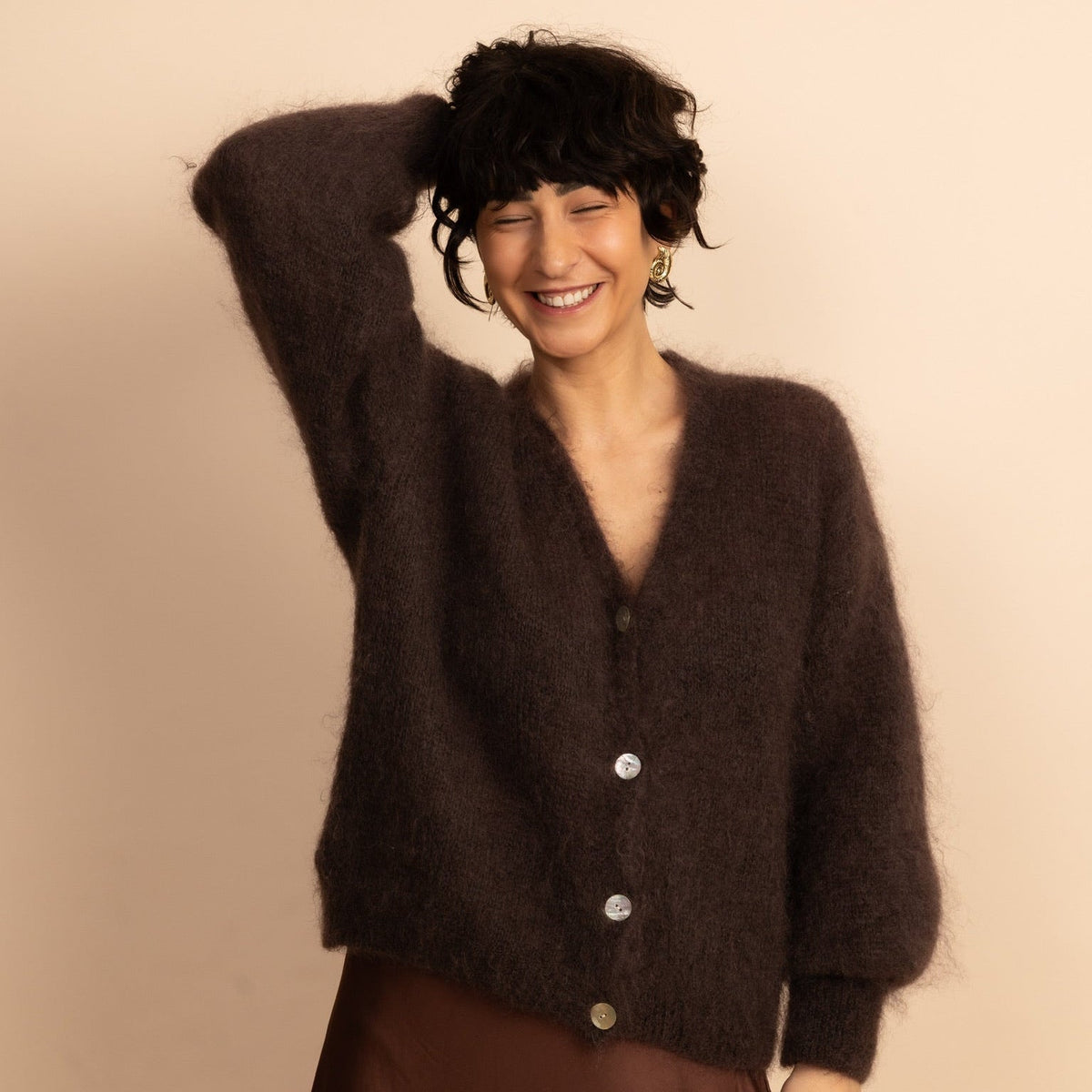Bazaar Noir Strickjacke Polly | Blau Aufgeweckt