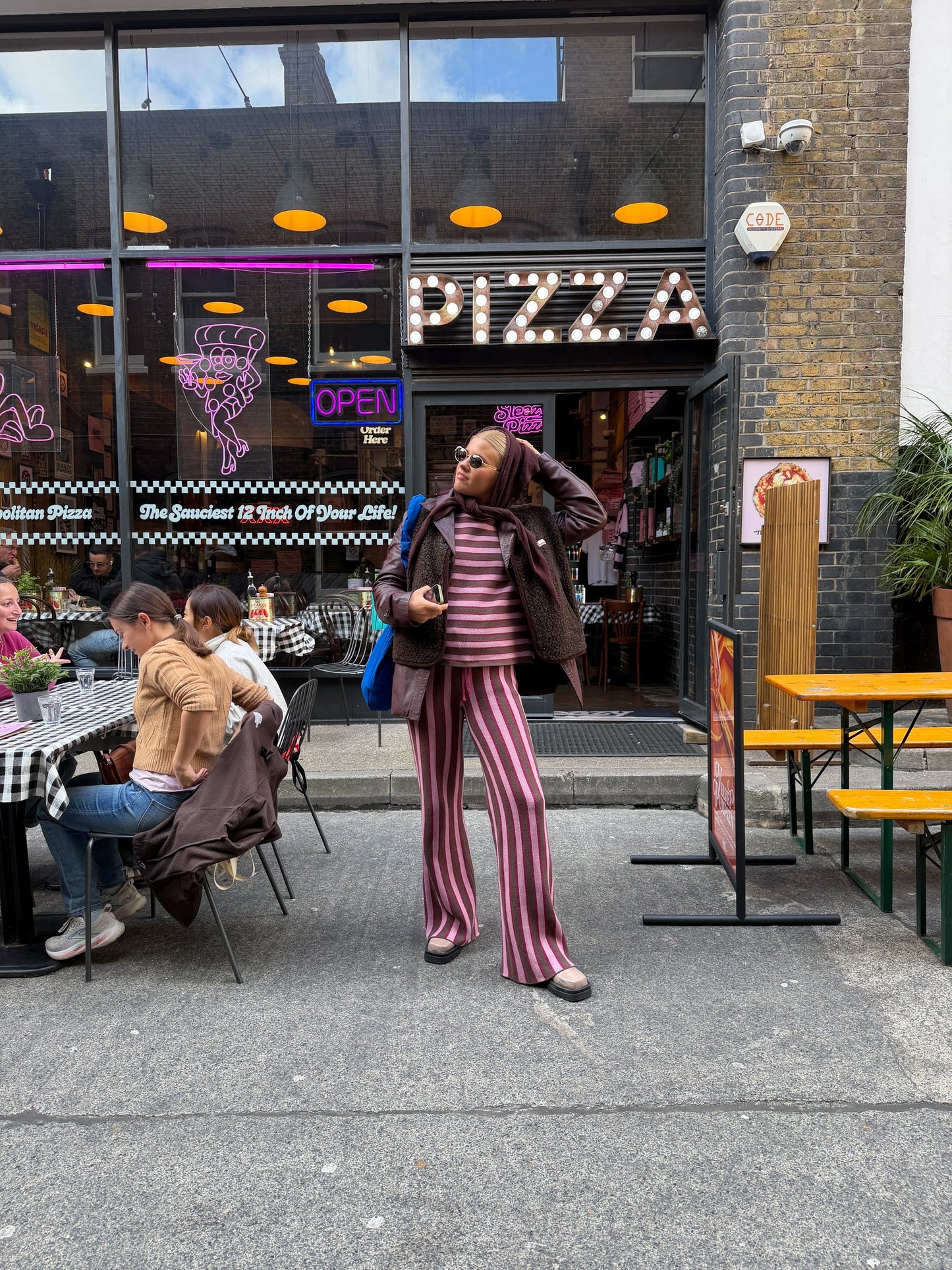 Baumwollhose | berry stripes