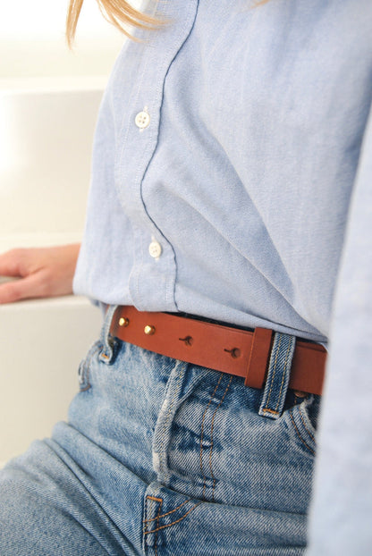 Ledergürtel braun Petit Mai