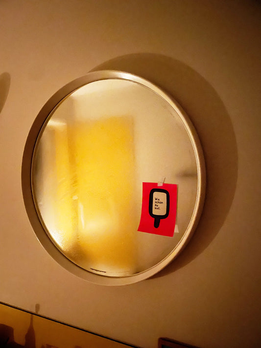 Framboise und Ketchup Karte | wie schön Du bist. Spiegelfolie Aufgeweckt