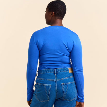 Popeia Tight Langarmshirt | königsblau Aufgeweckt
