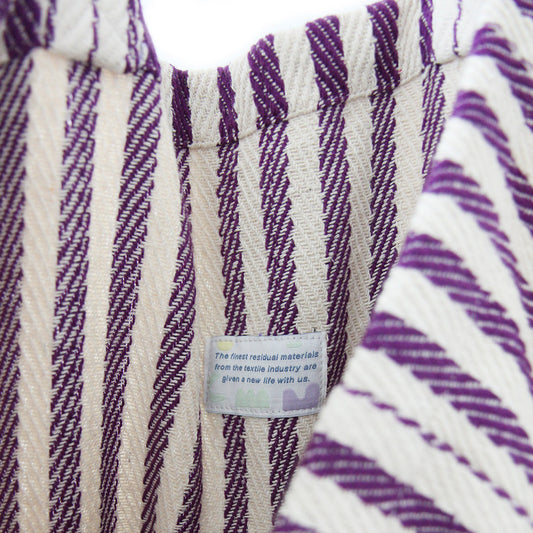 Lili Pepper Baumwolltasche Stripes Purple Aufgeweckt