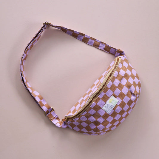 Shoulder bag Check Caramel