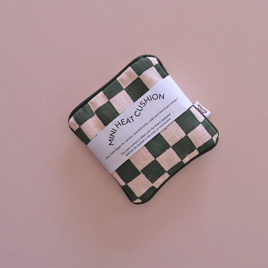 Lili Pepper Mini Wärmekissen | Check Rose Green Aufgeweckt