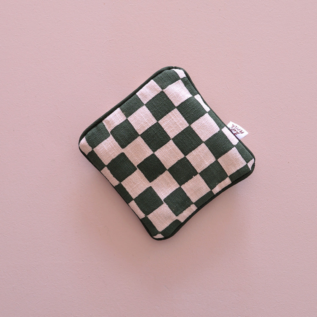 Lili Pepper Mini Wärmekissen | Check Rose Green Aufgeweckt