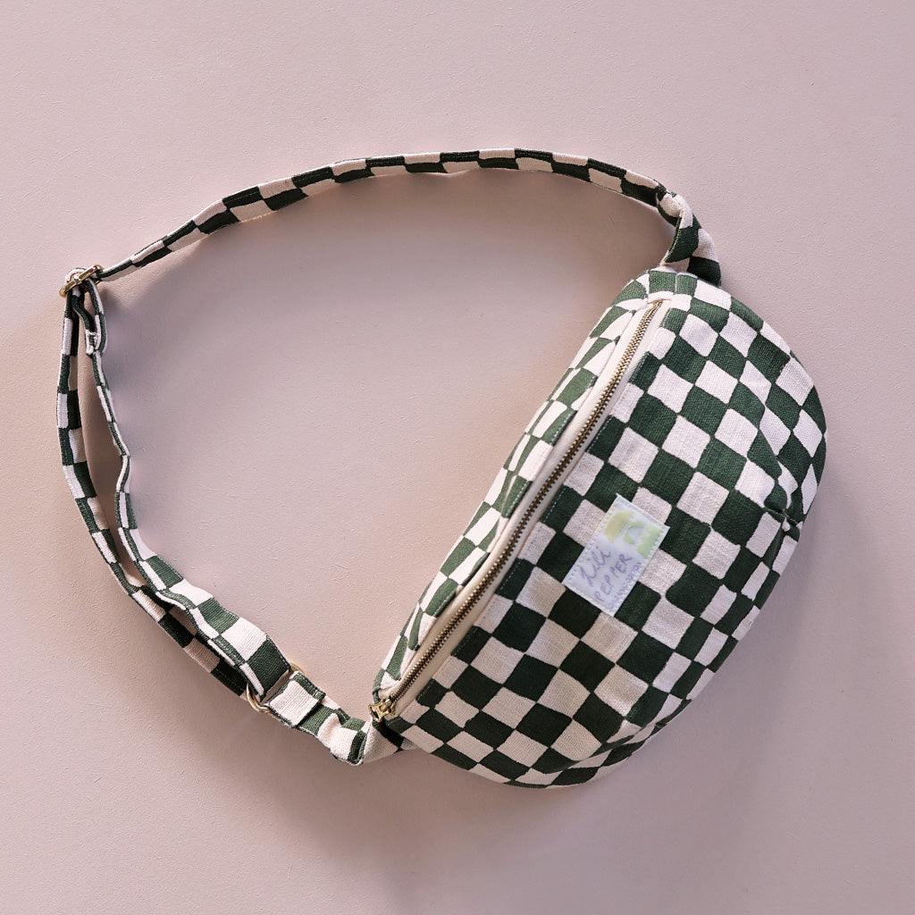 Lili Pepper Shoulder Bag | Check Rose Green Aufgeweckt