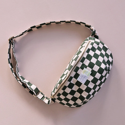 Lili Pepper Shoulder Bag | Check Rose Green Aufgeweckt