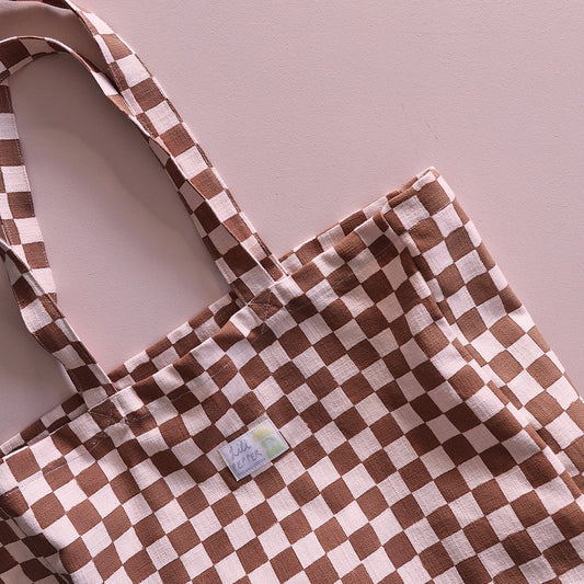 Lili Pepper Tote bag | Check Ginger Aufgeweckt