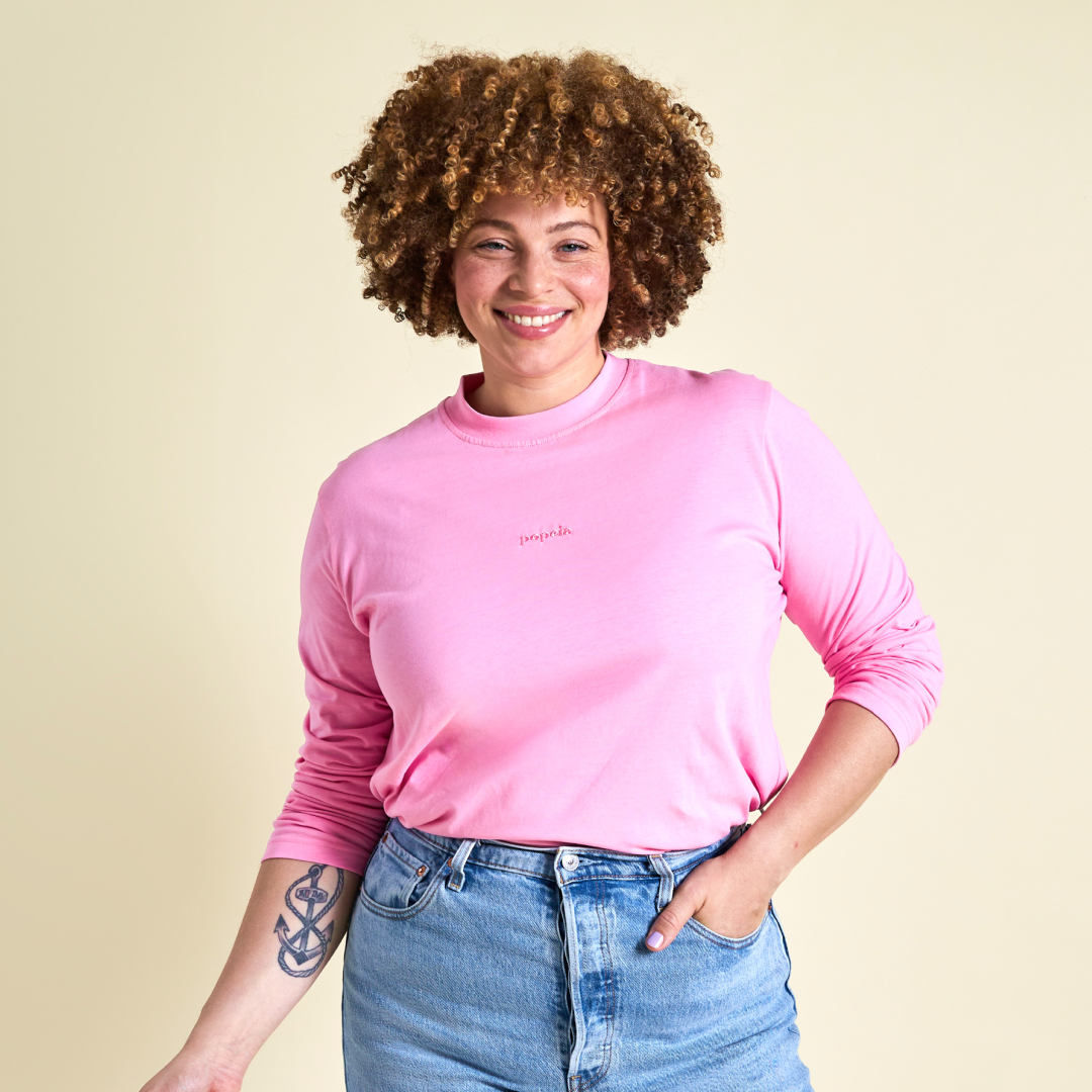 Langarmshirt pink Popeia