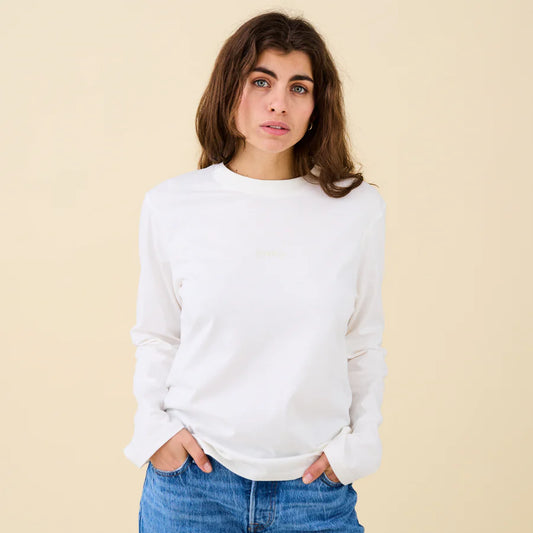 popeia Langarmshirt | Off-White Aufgeweckt