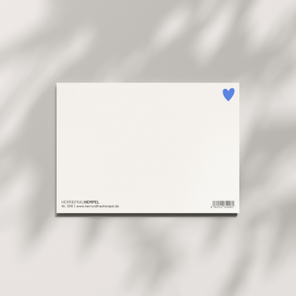 HERR&FRAUHEMPEL Postkarte | More Amore Aufgeweckt