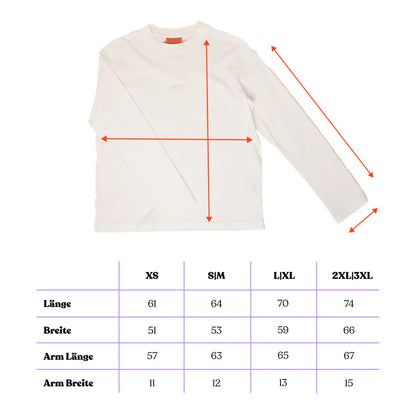 popeia Langarmshirt | Off-White Aufgeweckt