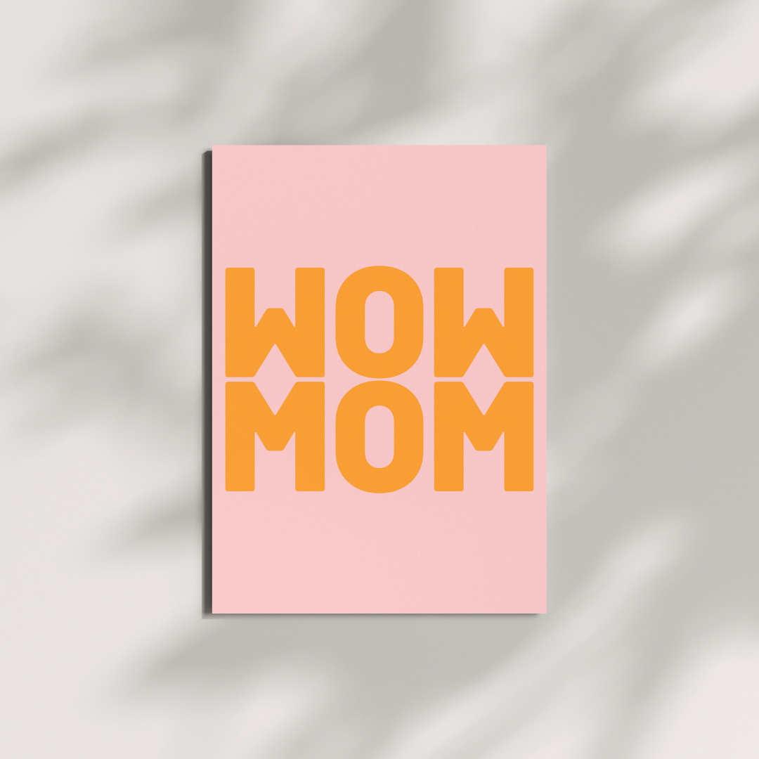 HERR&FRAUHEMPEL Postkarte | Wow Mom Aufgeweckt