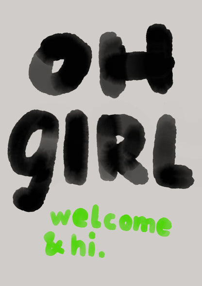 Framboise und Ketchup Karte | oh GIRL welcome & hi Aufgeweckt