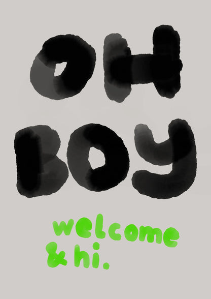 Framboise und Ketchup Karte | OH BOY welcome & hi Aufgeweckt