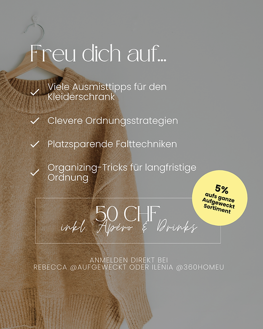Workshop: Kleiderschrank Glow Up 2.0 | 5. Juni 2025, Thun