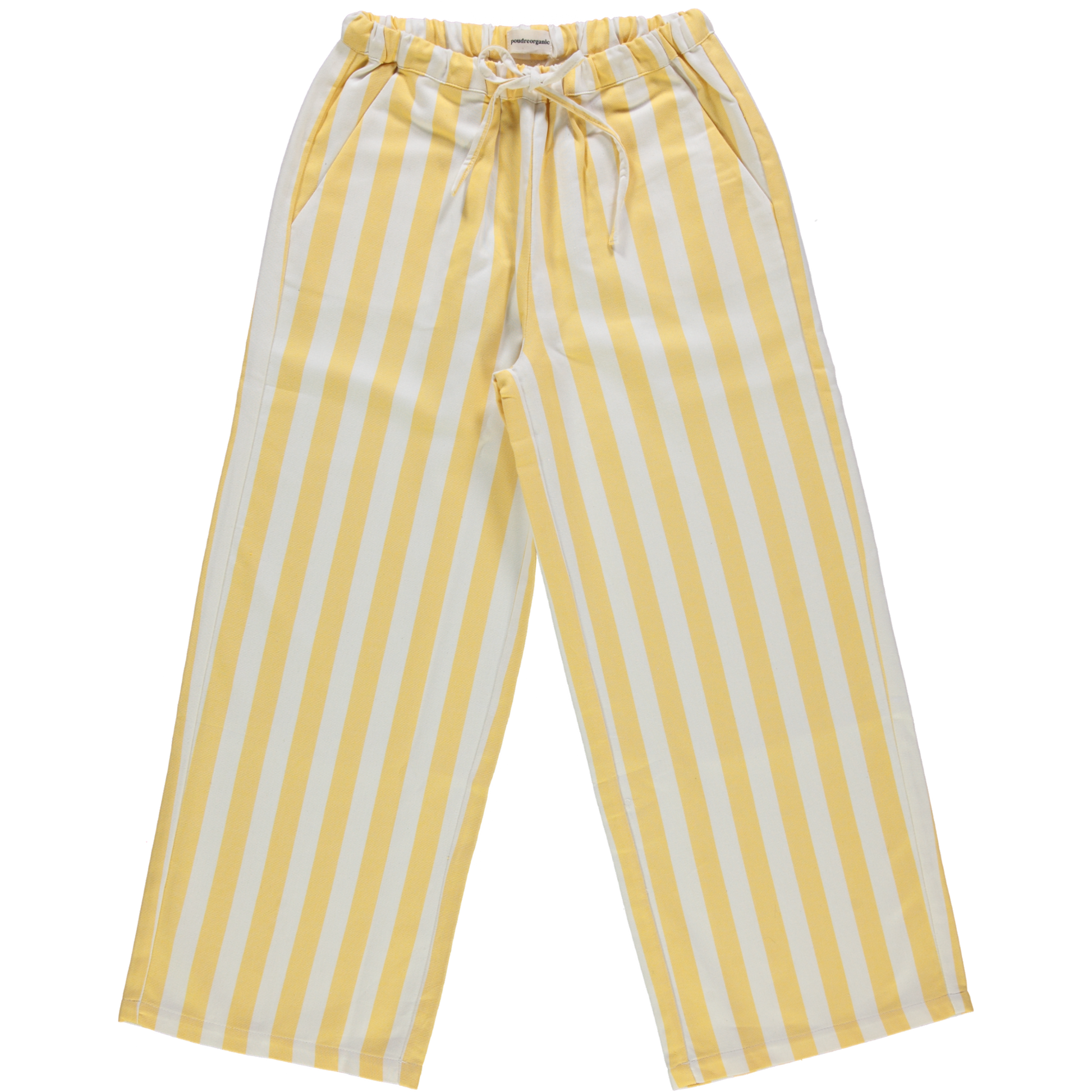 Poudre Organic Kirschhose | Denim Rayé Jaune Aufgeweckt