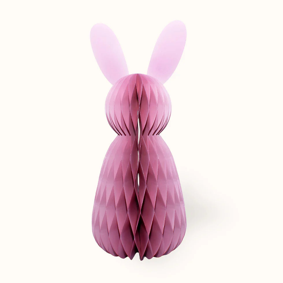 by Vivi. Ostern aus Papier Hase 60 cm Rosa Aufgeweckt