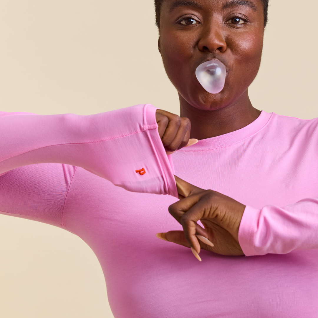 Popeia Tight Langarmshirt | pink Aufgeweckt
